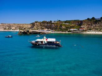 Tropea boat trip to Capo Vaticano