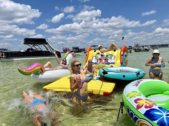 Most Badass Party Pontoon in Destin! Tons of Floats!