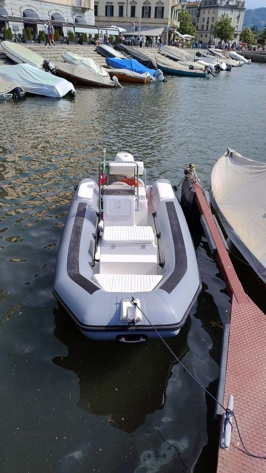 EUROVINIL PACIF 420 - rent boat Como Lake - SELF DRIVING 40CV