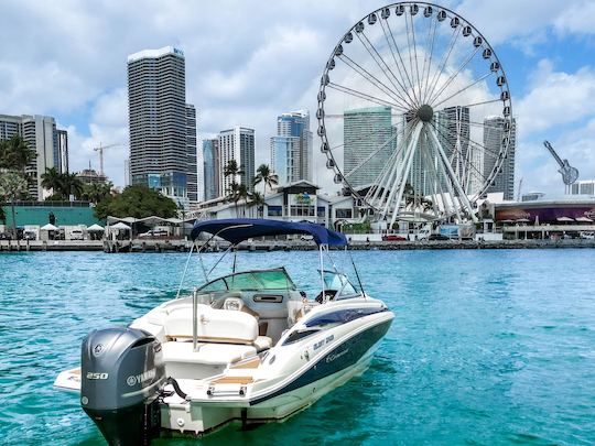 Experimente Miami a bordo do Crownline Yacht de 26 pés