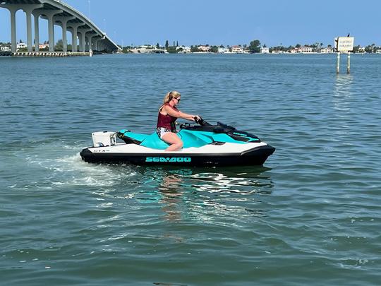 New 2023 Sea-doo Gtx Pro 3 Seater In Clearwater Cooler And Bluetooth Available