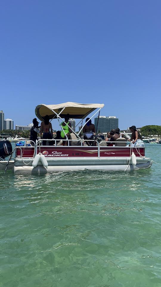 Haulover Party Pontoon Rental for 8 person