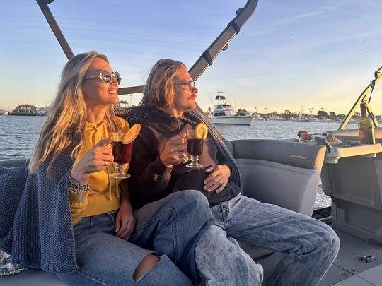 Newport Beach Wine and Cheese Pontoon Cruise