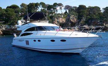 Luxury Princess 58 Fly Power Mega Yacht Rental in Cote d'Azur, France 