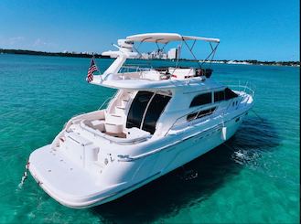 Yacht SeaLine Flybridge de 48 pieds (1 heure de jetski incluse lorsque vous réservez pour 4 heures ! !)