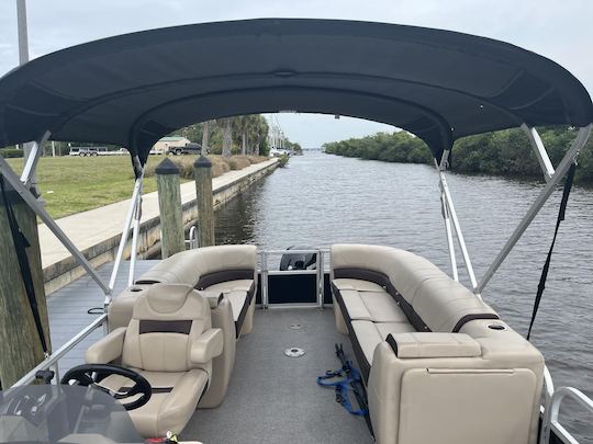 Barge Suntracker Party Tri-toon 2020 Marcury de 150 CV à Cape Coral