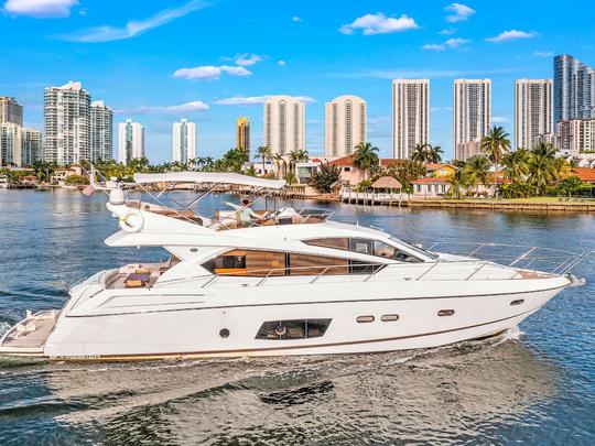 APROVEITE MIAMI no Sunseeker Manhattan de 70 pés!!!