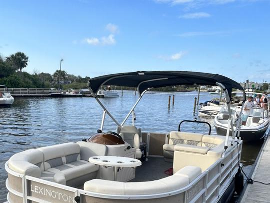 Bateau ponton, fête/salon, Palm Coast ou St Augustine, carburant gratuit pour 12 passagers 