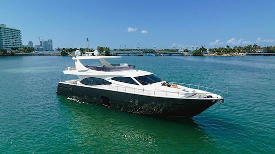 This 78 Ferretti Power Mega Yacht is a head turner with lots of water toys