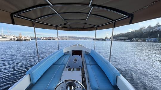 Electric Fantail Boat for Rent in Lake Union