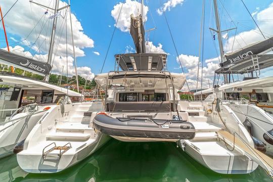 Sailing Catamaran Lagoon 46 on Bay of Kotor