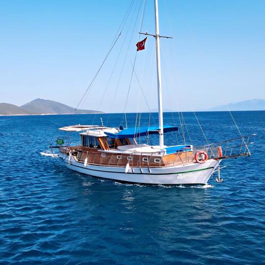 Enjoy private daily or short weekly tours onboard beautiful gulet in Bodrum