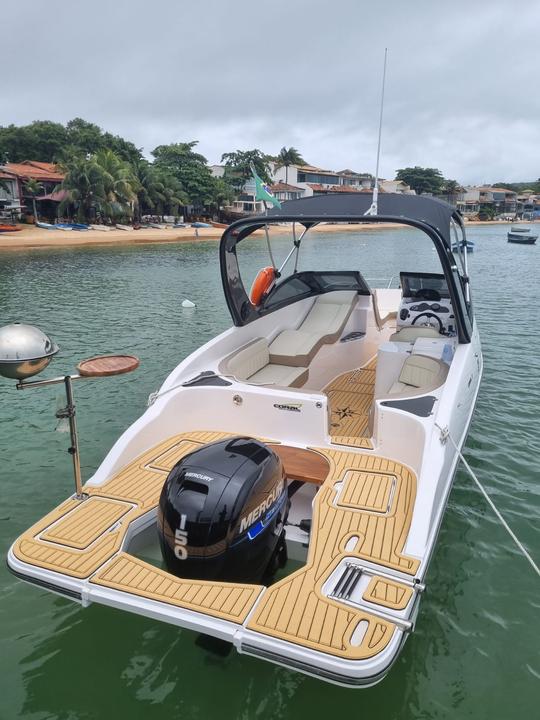 24ft "Iara" Coral Motor Yacht Rental in Búzios, Rio de Janeiro, Brazil