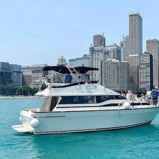 Mediterranean Yacht with Fly bridge Boat