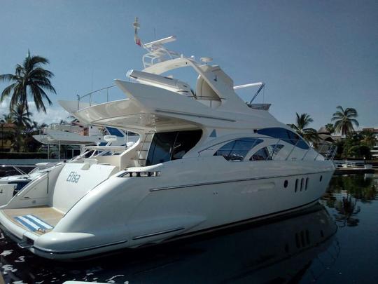 ELISA | Azimut 58 ft Yacht for Cruising a summer day at PV.