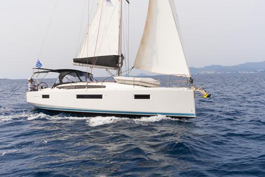 Imagine every morning in Jeanneau S O 410 exploring the Aegean Islands Sporades