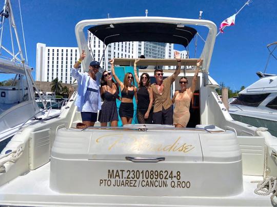 Yacht privé de 46 pieds à Cancún pour 15 personnes