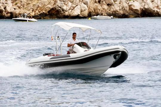 Rent a boat in Altea for Water Activites | 22ft RIB XP 680