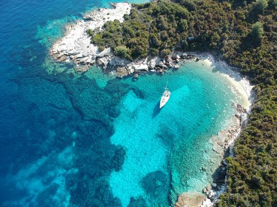 Experience unforgettable days in Ionian Greece aboard 47ft Beneteau Sailboat