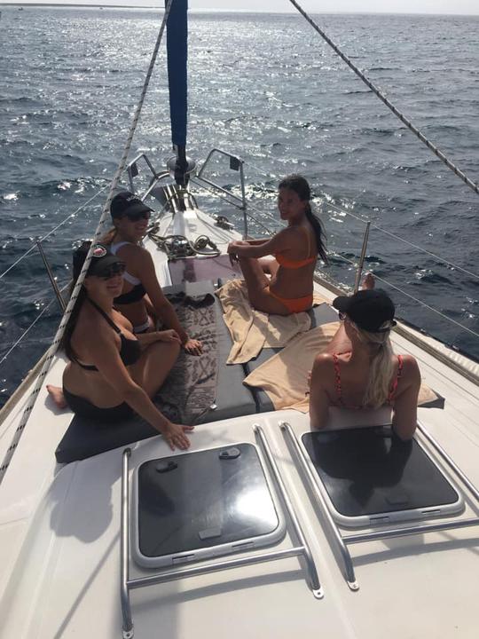 Full day sailing trip in Sal, Cape Verde, on a Dufour 455 Grand Large 