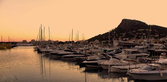 L'ESTARTIT : HEURE D'OR, COUCHER DE SOLEIL SUR LA COSTA BRAVA