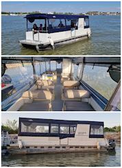 Pontoon boat KINGFISHER - 12 pers group tours - private on request