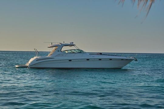 Iate Sea Ray de 55 pés, seu passeio perfeito em Cancún.