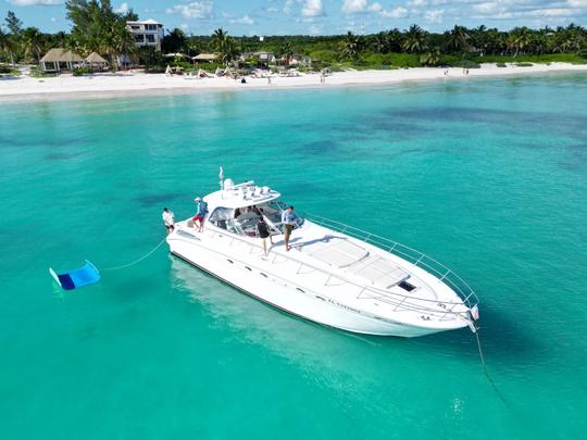 Sea Ray Sundancer 55' en Tulum. Todo incluido