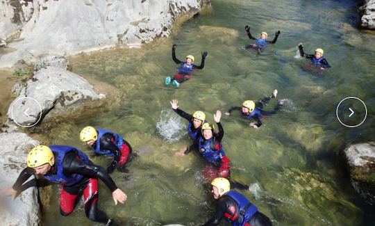 Canyoning on the River Cetina in Croatia