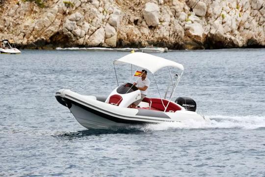 Rent a boat in Altea for Water Activites | 22ft RIB XP 680