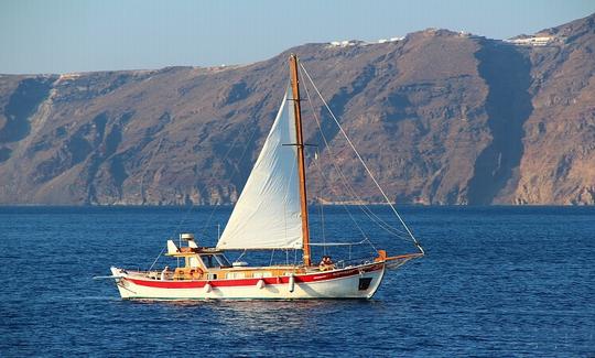 Sailing in Santorini