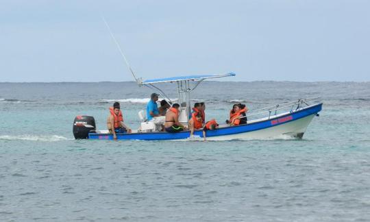 Excursion en bateau à fond de verre et plongée avec tuba à Roatán, au Honduras