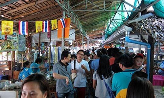 Visite du marché flottant de Bangkok