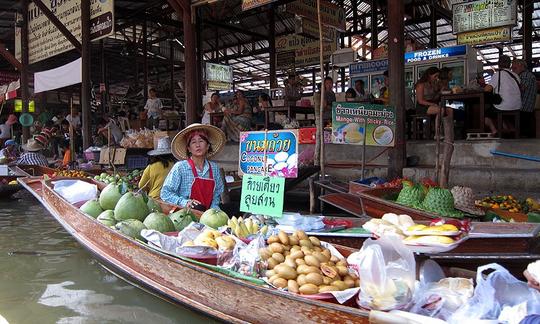 Visite du marché flottant de Bangkok