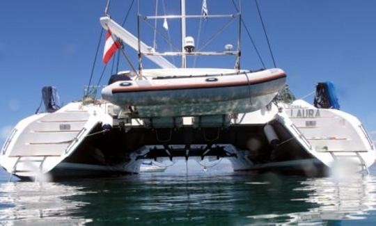 Croisière à bord d'un catamaran à voile Privilege 45 pour 10 personnes en Grèce