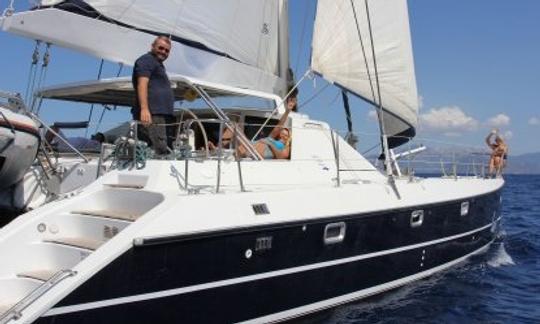 Croisière à bord d'un catamaran à voile Privilege 45 pour 10 personnes en Grèce