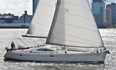 Luxury 49ft Sailing Yacht Charter in NY Harbor - US Coast Guard Inspected