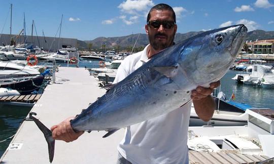 Carta de pesca en el «Garrote» en Tarragona, España