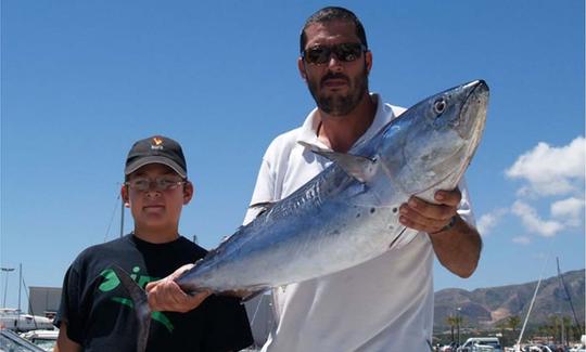 Carta de pesca en el «Garrote» en Tarragona, España