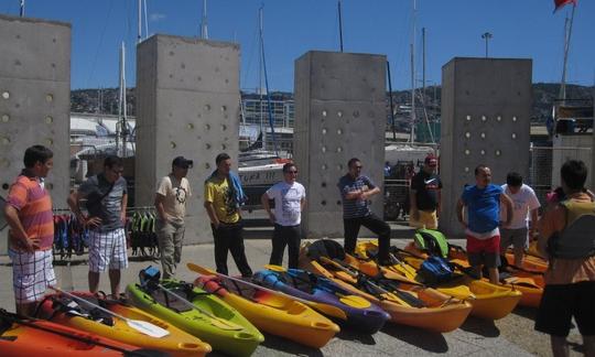 Exploración guiada en kayak en Valparaíso, Chile