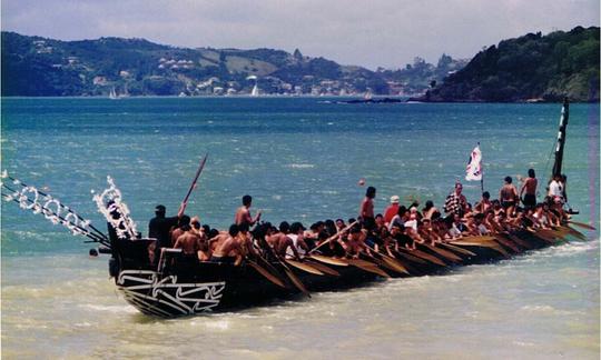 Canoa Waka Taua' en Bay of Islands