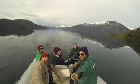 Excursion de pêche guidée sur RIB en Patagonie Argentine