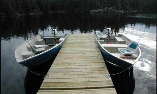 Alquiler de pesca Jon Boat de 15 pies en Biscotasing, Canadá