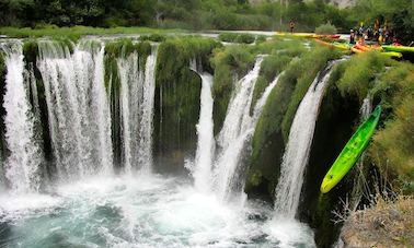 Kayaking on the River Mrežnica, Croatia