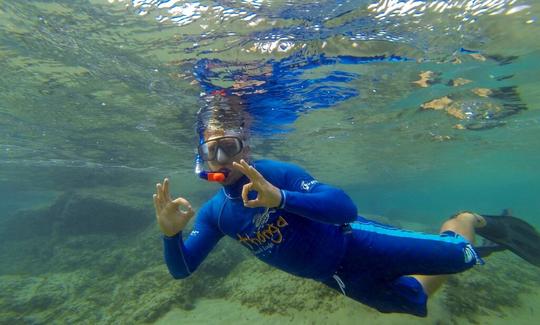 Buceo en el lago Sibaya, en África