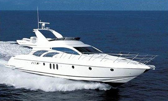 レンタルモーターヨット Azimut 68便/ゲスト8名/キャビン4室-アテネ、ギリシャ