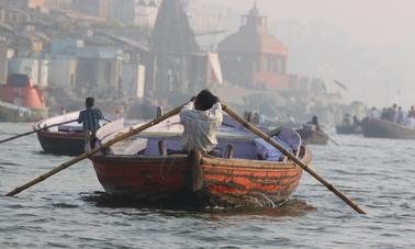 Excellent day out on the boat in Varanasi, India