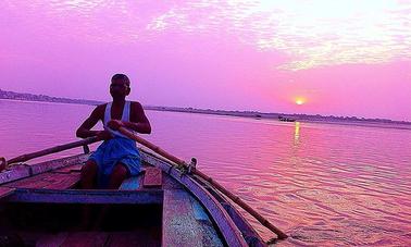 Morning Boat Ride in Varanasi, India