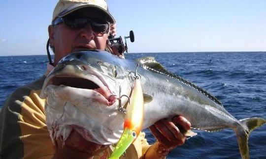 Carta de pesca esportiva para pescadores em Mar del Plata, Argentina