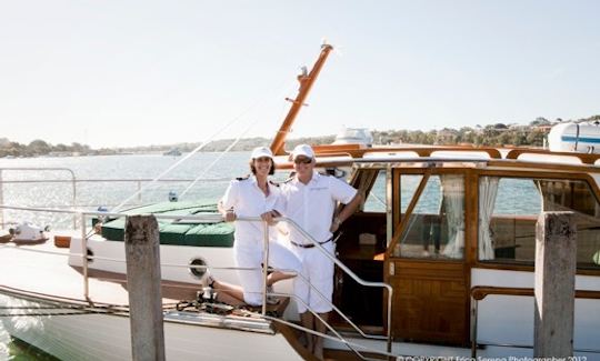 Alquiler de barcos históricos de madera de lujo de 40 pies en East Fremantle